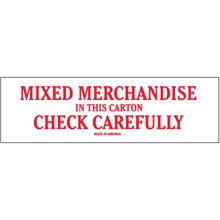 2 x 8" - "Mixed Merchandise" Labels