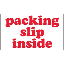 3 x 5" - "Packing Slip Inside" Labels