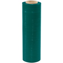 18" x 80 Gauge x 1500' Green Cast Hand Stretch Film