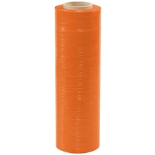 18" x 80 Gauge x 1500' Orange Cast Hand Stretch Film