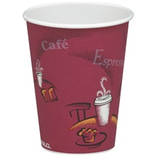 Solo® Paper Hot Cups - 8 oz., Bistro Design