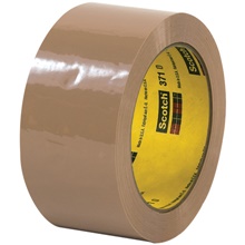 2" x 110 yds. Tan (6 Pack) Scotch® Box Sealing Tape 371