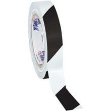 1" x 36 yds. Black/White (3 Pack) Tape Logic® Striped Vinyl Safety Tape