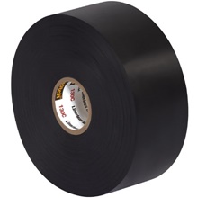 1 1/2" x 30' Black (3 Pack) Scotch® Linerless Rubber Splicing Tape 130C