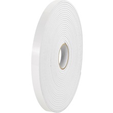 1/2" x 36 yds. (1/16" White) (2 Pack) Tape Logic® Removable Double Sided Foam Tape