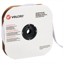 1 1/2" x 75' - Hook - White VELCRO® Brand Tape - Individual Strips