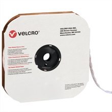 1 7/8" - Hook - White VELCRO® Brand Tape - Individual Dots