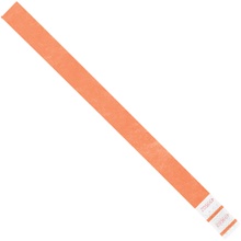 3/4 x 10" Orange Tyvek® Wristbands