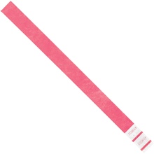 3/4 x 10" Pink Tyvek® Wristbands