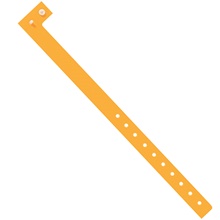 3/4" x 10" Day-Glo Orange Plastic Wristbands