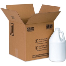 12 1/4 x 12 1/4 x 12 3/4" 4 - 1 Gallon Plastic Jug Haz Mat Boxes