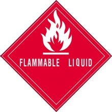 4 x 4" - "Flammable Liquid" Labels