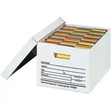 15 x 12 x 10" Auto-Lock Bottom File Storage Boxes