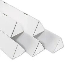 2 x 36 1/4" White Triangle Mailing Tubes