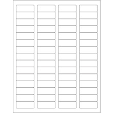 1 3/4 x 2/3" EZ Peel White Rectangle Laser Labels