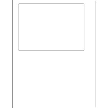 6 13/16 x 4 3/4" Integrated White Laser Labels