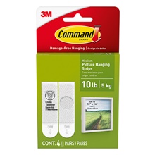 Command™ 10 lb White Picture Hanging Strips 17201