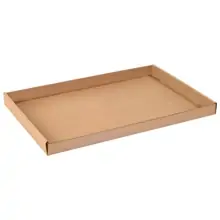 24 x 15 x 1 3/4" Kraft Corrugated Trays
