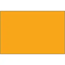 2 x 3" - Fluorescent Orange Removable Rectangle Labels