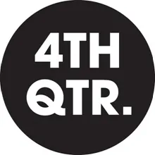 2" Circle - "4TH QTR." (Black) Quarter Labels