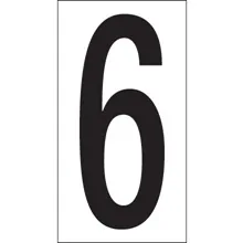 3 1/2" "6" Vinyl Warehouse Number Labels