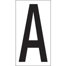 3 1/2" "A" Vinyl Warehouse Letter Labels