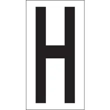 3 1/2" "H" Vinyl Warehouse Letter Labels