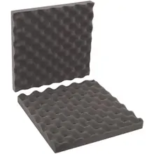 12 x 12 x 2" Charcoal Convoluted Foam Sets