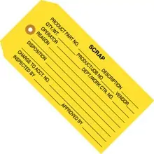 4 3/4 x 2 3/8" - "Scrap" Inspection Tags