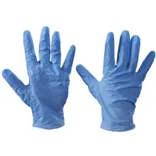 Vinyl Gloves - Blue - 5 Mil - Powder Free - Small