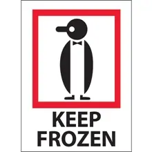 3 x 4" - "Keep Frozen" Labels