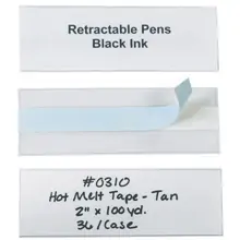 2 x 6" Hol-Dex® Self-Adhesive Plastic Label Holders