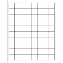1 x 1" Weather-Resistant Laser Labels