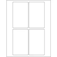 3 x 5" Weather-Resistant Laser Labels