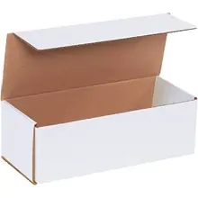 12 x 5 x 4" White Corrugated Mailers