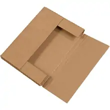 12 1/8 x 9 1/8 x 1" Kraft Easy-Fold Mailers