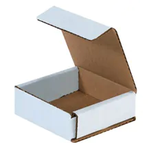 3 x 3 x 1" White Corrugated Mailers