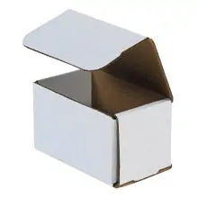 5 x 3 x 3" White Corrugated Mailers