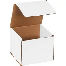 6 x 6 x 5" White Corrugated Mailers