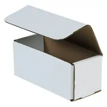 7 x 3 x 3" White Corrugated Mailers