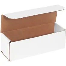 9 x 3 x 3" White Corrugated Mailers