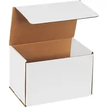 9 x 6 x 6" White Corrugated Mailers