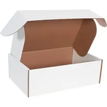 18 x 12 x 6" White Deluxe Literature Mailer