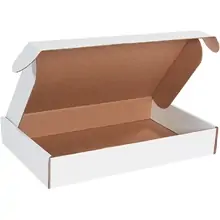 19 x 12 x 3" White Deluxe Literature Mailers