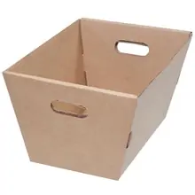 19 1/2 x 13 x 10" Corrugated Tote