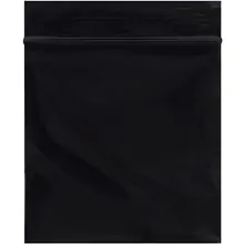 3 x 3" - 2 Mil Black Reclosable Poly Bags