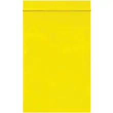 4 x 6" - 2 Mil Yellow Reclosable Poly Bags