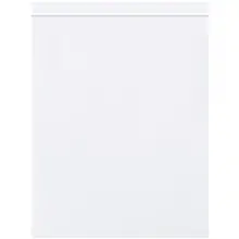 8 x 10" - 2 Mil White Reclosable Poly Bags