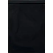 9 x 12" - 2 Mil Black Reclosable Poly Bags