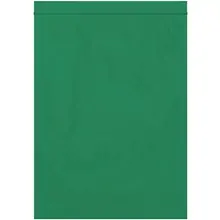 9 x 12" - 2 Mil Green Reclosable Poly Bags